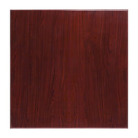 Flash Furniture – Dessus de table carré de 36 po en résine, acajou (TPMAH3636)-Ensemble de 2 dessus de table de restaurant