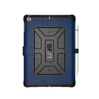 UAG - Etui Metropolis Folio pour iPad (2018, 2017)/iPad Air 2/Air de 9,7 po - noir/bleu-Compatible avec iPad 9.7 2018/iPad 9.7 2017/iPad Air 2/Air
