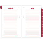 AT-A-GLANCE - Recharge de calendrier de bureau quotidien 2025 avec onglets mensuels 2 pages/jour - 6 po H x 3 1/2 po l - anglais-Rendez-vous aux 30 minutes : 7 h 00 à 17 00