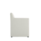 Manhattan Comfort - Lot de 2 fauteuils de salle à manger modernes Anna Square 58 cm en similicuir gris pierre-Conçu pour durer Produit de qualité commerciale