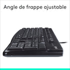 Logitech K120 Clavier filaire USB prêt à l’emploi pour Windows - Noir-Testé dans des conditions limitées (épanchement maximum de 60 mL de liquide). Ne pas immerger le clavier dans un liquide.