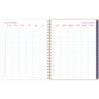 Cambridge - Agenda hebdomadaire/mensuel EttaVee feuille 2025 - 11 po H x 8 1/2 po l - Multicolore - Anglais-Des pochettes intérieures supplémentaires en poly double face contiennent toutes vos notes et papiers