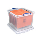 Really Useful Boxes – Boîte de rangement de 31 l - transparent-Pour chemises de format lettre ou légal