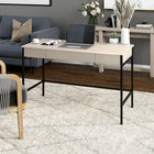 Hudson&Canal - Bureau Nolan 48" - Aulne blanc-Dimensions du produit : 22" L x 47,63" l x 30" H