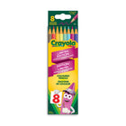 Crayola - Crayons de couleur édition limitée - Paquet de 8-PRÉ-TAILLÉ ET DURABLE : Les noyaux souples ne se cassent pas facilement et les pointes pré-taillées sont prêtes à l'emploi dès la sortie de la boîte