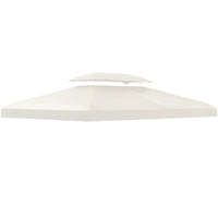 Outsunny - Canopée de remplacement pour gazebo 13,1 pi L x 9,8 pi l à deux niveaux, couverture supérieure UV, pavillon, jardin, terrasse, extérieur-Excellente addition à tout espace extérieur, comme le jardin, le parc et la terrasse  
