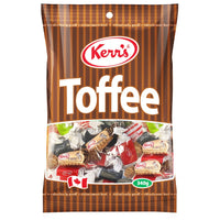 Kerr's - Caramels (Assortis), 340g-Érable, rhum et beurre, menthe poivrée, vanille, noix de coco grillé, vanille chocolat, réglisse et café