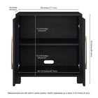 Hudson&Canal - Meuble d'appoint Chabot de 28 po de largeur - Grain noir-8