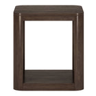 Hudson&Canal - Table d'appoint carrée Kellan (50 cm de largeur) - Brun aulne-La table est fabriquée à partir de matériaux MDF de haute qualité et durables