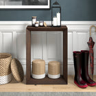 Hudson&Canal - Console Osmond 56 cm (22 po) - Brun aulne-Caractéristiques assemblage facile