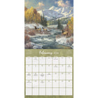 DateWorks - 2026 Calendrier Mural 16 Mois - 12 po x 12 po - Route de Campagne - Anglais -Scénique