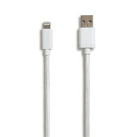 NXT Technologies - Câble tressé Lightning à USB, 10 pi, blanc-Le câble tressé de 10 pi résiste aux accrocs et aux enchevêtrements