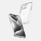 Avana - Coque Ice avec MagSafe pour iPhone 16 Pro Max - Transparente-Aimants extra puissants entre deux plaques pour une surface plane