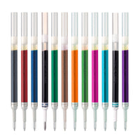Pentel - Recharge pour Pentel Energel Stylo à Encre Gel – 0,7 mm – assorti – paquet de 12-L ’encre gel liquide sèche très vite et ne laisse aucune tache ni bavure – les gauchers en raffoleront