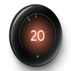 Google - Nest Learning Thermostat (4th gen) avec capteur de température Nest (2e génération) - Noir Volcanique Lustré-La Programmation intelligente peut mémoriser les températures que vous préférez pour chaque moment de la journée. Elle peut suggérer de légères modifications pour vous aider à réaliser des économies, et vous pouvez accepter les suggestions dans l'appli1