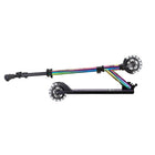 Globber - Trottinette Flow Elements avec Lumières – Neochrome-Plateau en aluminium avec bande antidérapante décorée et béquille . supporte jusqu’à 100 kg