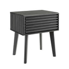 Modway - Render Table d’appoint, Fusain-Table de chevet du milieu du siècle