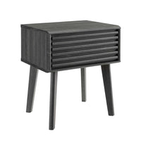 Modway - Render Table d’appoint, Fusain-Table de chevet du milieu du siècle