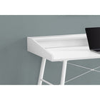 Monarch Specialties - 7535 Bureau 48 po L - Blanc/Metal Blanc-Fini sur tous les côtés pour un placement flexible n'importe où dans un bureau à domicile