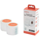 MUNBYN - Étiquette thermique - 2,25 x 1,25" - Blanc - 1000 feuilles/rouleau - 2 rouleaux/paquet - Paquet de 2 (4000 feuilles)-Bonne compatibilité : Convient pour MUNBYN, ZEBRA, ROLLO, PLONO, L+H, Jiose, et la plupart des imprimantes à étiquettes thermiques dont la largeur d'impression peut être ajustée à 2,25 pouces. NE SUPPORTE PAS DYMO !