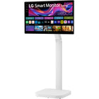 LG - Écran tactile intelligent multipoint IPS 4K UHD HDR 60 Hz Swing 31,5" avec support à roulettes-Avec une couleur DCI P3 allant jusqu’à 95 % et une luminosité de 350 nits, votre contenu est éclatant et détaillé, tandis que l’écran tactile permet un contrôle facile et intuitif de ce qui est affiché à l’écran