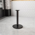 Flash Furniture – Base de table de restaurant ronde en fonte, 18 po, avec hauteur de table de 3 po de diamètre, noir-Base de table de restaurant