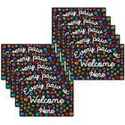 Ashley Productions - Smart Poly Tapis de souris pour ordinateur - 8" x 10" - Chaque patte est la bienvenue ici - Paquet de 10-Commencez votre journée du bon pied avec ces accessoires élégants et fonctionnels qui arborent des citations inspirantes et des expressions positives.