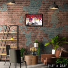 Montreal Canadiens Game-Winning Goal sur toile - Toile encadree - 31" x 22"-Sous licence officielle de la LNH et de l'AJLNH