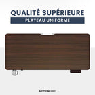 MotionGrey - Bureau debout électrique réglable Ergo2 avec réglages de mémoire - 43 po x 24 po, plateau brun foncé, cadre noir-6