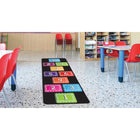 Ashley Productions - Smart Poly The Original Fun Mat - Coureur de Tapis - 15 -5" x 47" - Nombres 1-10 - Boucle de Craie-Antidérapant et durable : Le support en caoutchouc robuste garantit la sécurité et la durabilité, idéal pour les zones à fort passage.
