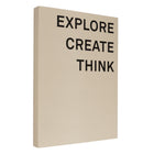 Gry Mattr - Cahier Explore, Create, Think - Couverture douce- Mastic-Reliure à colle