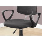 Monarch Specialties - 7262 Chaise De Bureau Multi-Position- Meche Gris -Le siège pivotant à 360 degrés et la base à 5 branches noire avec roulettes à capuchon offrent la mobilité, tandis qu'un mécanisme de hauteur réglable avec contrôle d'inclinaison / verrouillage permet d'optimiser la chaise pour la taille de votre enfant