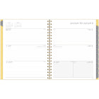 Mead - Agenda scolaire hebdomadaire/mensuel abeille lavande 2025-2026 - 11 po H x 8 1/2 po l - jaune/lavande - bilingue-Format des pages : 11 po H x 8 1/2 po l