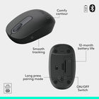Logitech - Ensemble souris et clavier sans fil Bluetooth MK250 - Graphite-Autonomie sans faille: bénéficiez de 12 mois d’utilisation quotidienne avant de changer les piles
