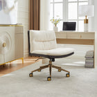 Elle Décor - Fauteuil de bureau Ariana Criss-Cross-Les grandes roulettes pivotantes à 360 degrés permettent de se déplacer sans problème sur la plupart des types de tapis