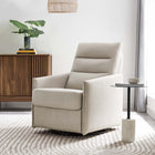 Modway - Etta Tissu rembourré Chaise longue - Flocons d’avoine-Cadre en bois massif et MDF