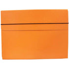 JAM Paper - Étui de transport pour dossiers minces avec bande élastique - 9 1/4 x 1/2 x 12 1/2 - Orange-Étui de transport portefeuille orange