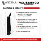Voltstair - Go Diable Électrique Monte-Escaliers - Capacité 150 Lb-Les chenilles de traction motorisées électroniquement offrent une montée stable et sans effort