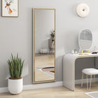 HOMCOM - Miroir rectangulaire corps entier - 21 po l x 64 po H - naturel-Aucun assemblage requis 