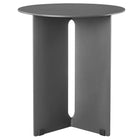 Modway - Tecton Terrasse extérieure Aluminium Table d’appoint - Charbon de bois-Table d’appoint patio de 15 pouces