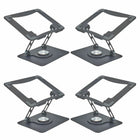 Uncaged Ergonomics - Ensemble de bureau pour support réglable et pivotant pour ordinateur portable RISE - Noir - Paquet de 4-Le support de bureau réglable et pivotant Rise 2.0 maintient les ordinateurs portables dans une position ergonomique.