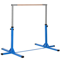 Soozier - Barre de gymnastique horizontale professionnelle pour enfants - Bleu-La hauteur peut être réglée sur 13 niveaux 