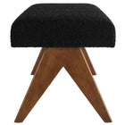 Modway - Lyra 47" Boucle Tapis Banc - Noir-Conception polyvalente