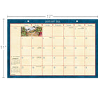 Lang - 2026 Heart & Home Calendrier de Bureau Bloc-Notes Mensuel - 11 po H x 17 po l - Anglais-Coins protecteurs en plastique transparent