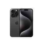 Apple - iPhone 15 Pro 6,1 po ecran Liquid Retina - 1 To - Titane noir - Bell et Virgin Plus-Force Titanesque : iPhone 15 Pro. Design robuste et léger en titane de calibre aérospatial avec dos en verre mat texturé. Face avant en Ceramic Shield plus solide que le verre de n'importe quel téléphone. Et résistance à l'eau, aux éclaboussures et à la poussière