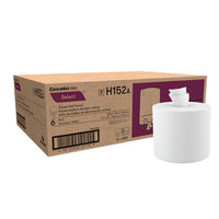 Cascades PRO Select - Rouleau d'essuie-mains à dévidoir central - 2 plis - 500 feuilles - Blanc - Paquet de 6-Rouleaux perforés pour la distribution une serviette à la fois