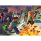 Ravensburger - Monstres de Minecraft Puzzle 100 pièces XXL-Matériau extra-épais et durable adapté aux mains des jeunes enfants et résistant aux nombreuses manipulations pour permettre de s'amuser encore plus longtemps avec son puzzle