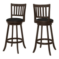Monarch Specialties - 1236 Tabouret De Bar - 44"H Bar/Pivotant/Expresso - Paquet de 2-1