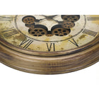 Monarch Specialties - Horloge - 23 po Rond - Mécanisme D'Engrenage - Horloge Murale - Brun Antique - Transitionnel-Aucun assemblage n'est nécessaire, il suffit d'insérer 3 piles AA (non incluses) pour obtenir une pièce d'apparat élégante et transitionnelle