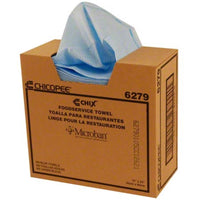 Chicopee ChixMD - Serviette avec Microban pour service alimentaire - bleu - paquet de 100-Bleu